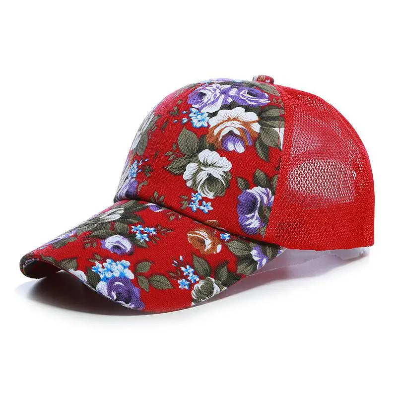 Rosie Roses Floral Baseball Cap