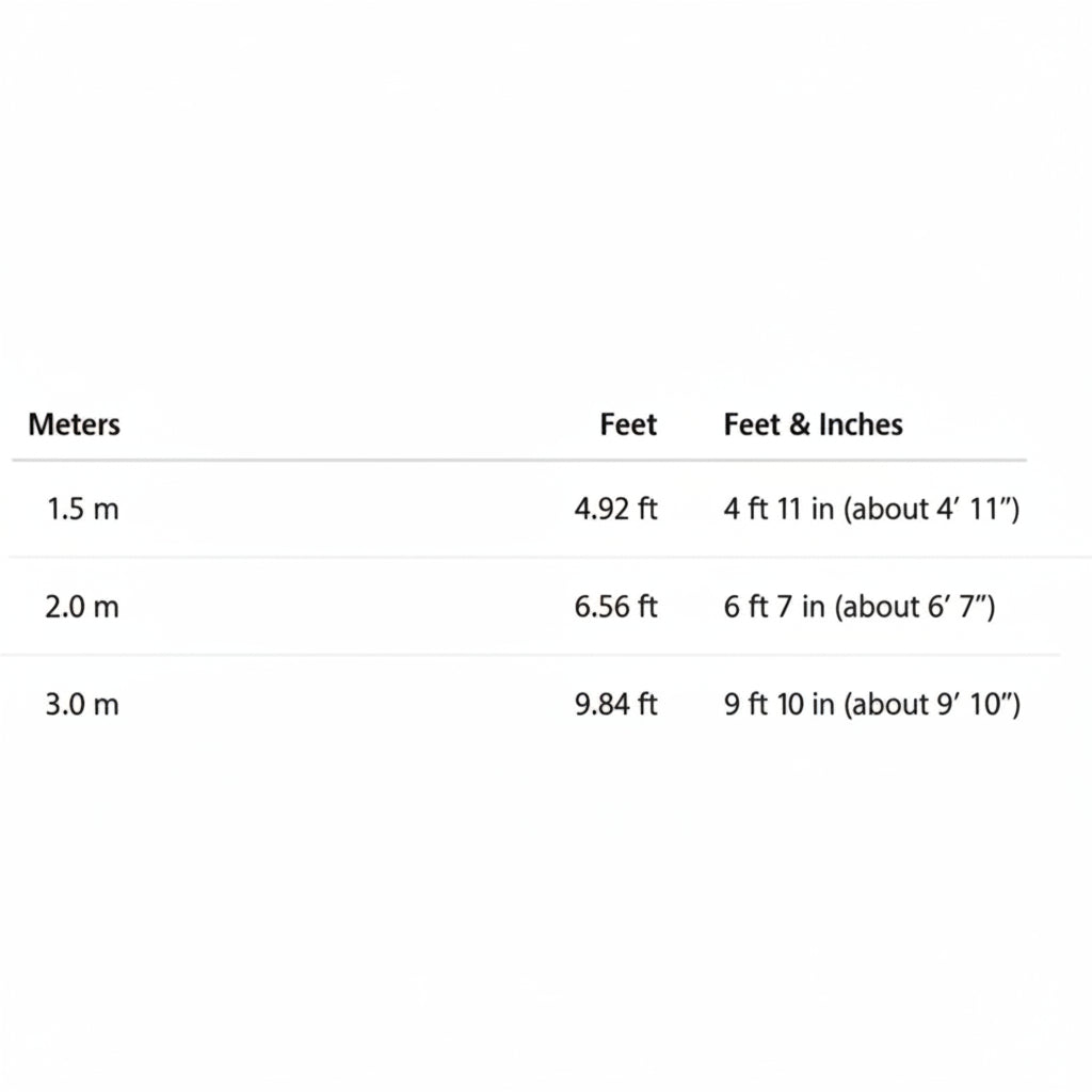 Conversion Chart of Leash Lengths