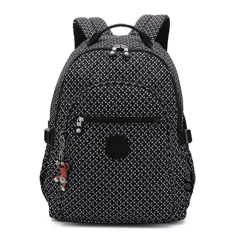 2024 High Quality Flower Fashion Casual Waterproof A4 Women Men School Backpack 15.6'' 14'' Laptop Lightweight Travel Bag M1983