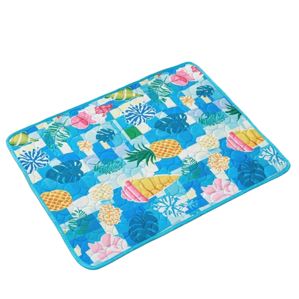 Cat Cold Bed Breathable Dog Cooling Pad Nonslip Comfortable Ice Cushion Soft Ice Silk Pad Dog Sleeping Mat Kennel