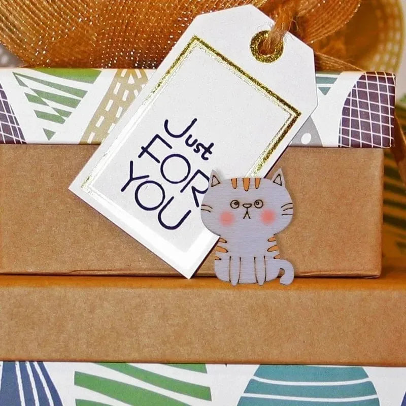 50pcs Unfinished Wooden Cat Cutouts, Unfinished Wood Crafts Pieces