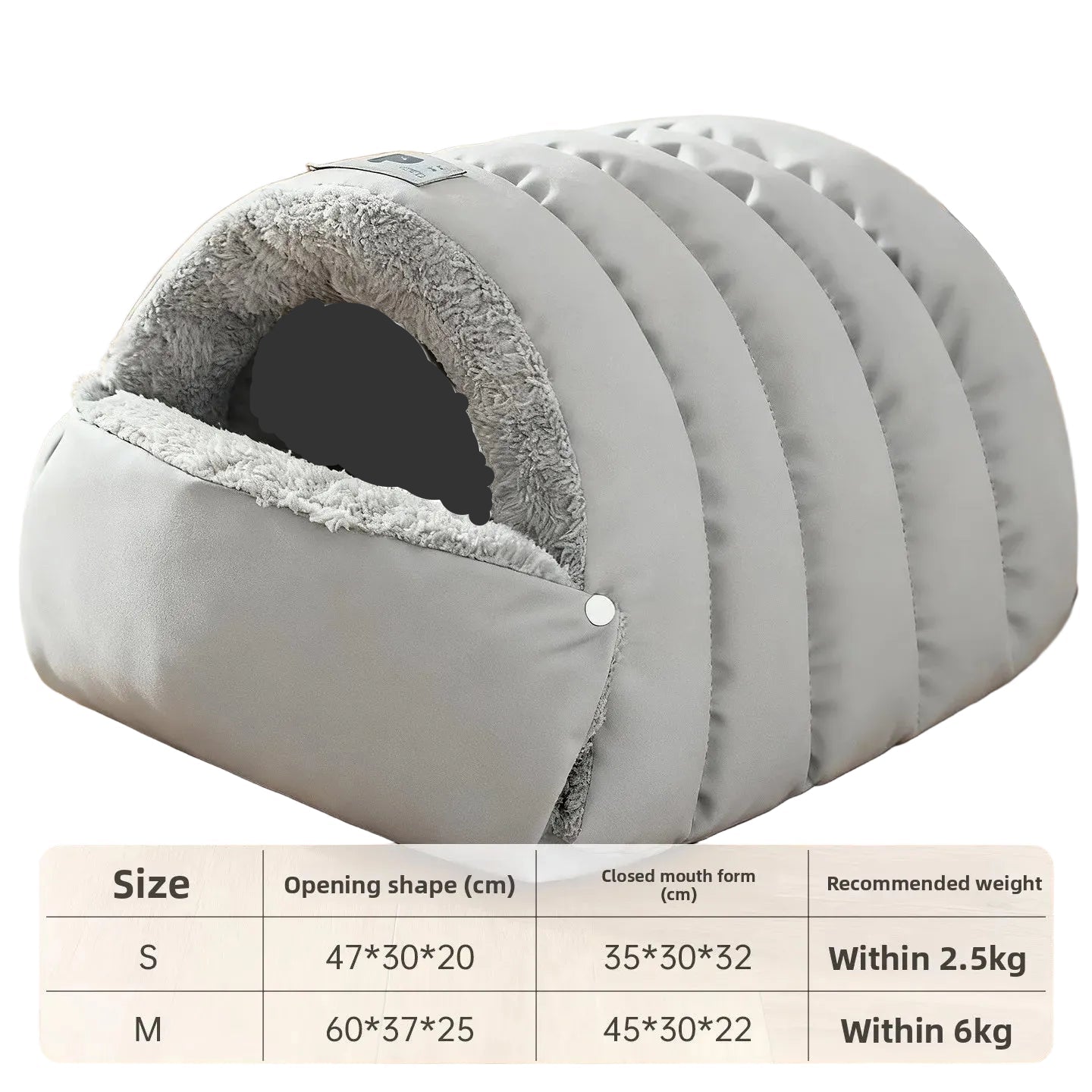 Winter Warm Country Cozy Enclosed Pet Nest Soft Bed for Cats and Dogs