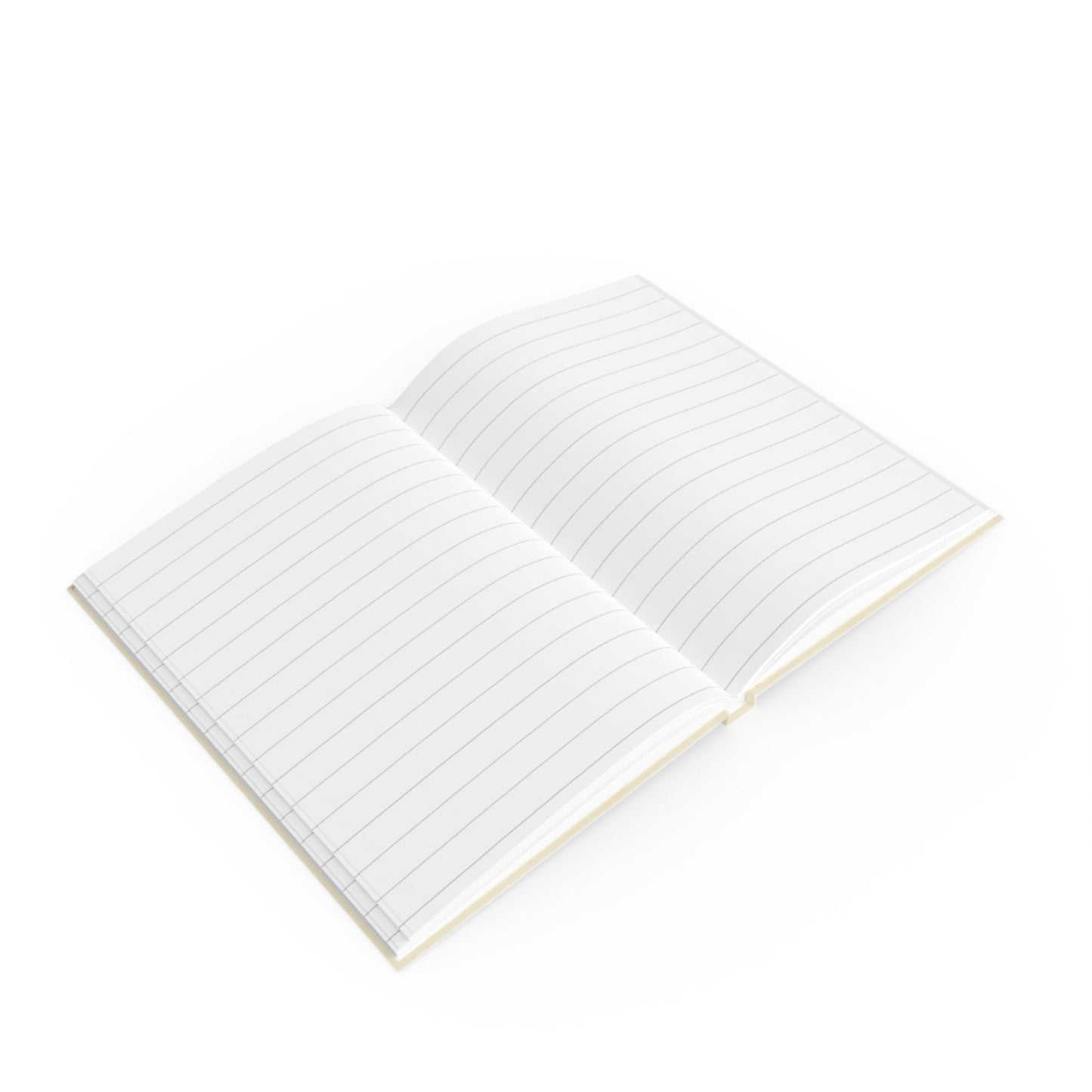 Vintage Hunting Dogs Sketch, Brown Lines on Beige Pattern— Hardback Blank or Ruled Notebook