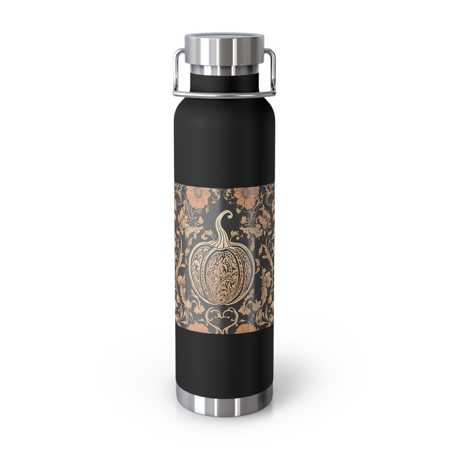 Floral Pumpkin Insulated Bottle, 22oz