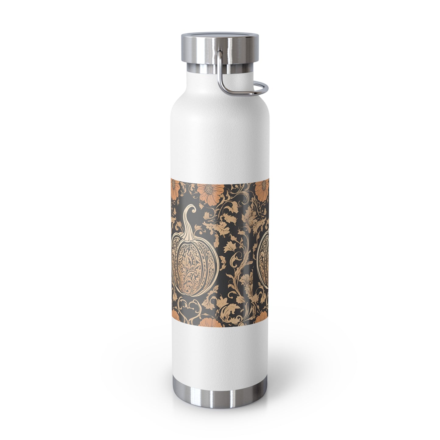 Floral Pumpkin Insulated Bottle, 22oz