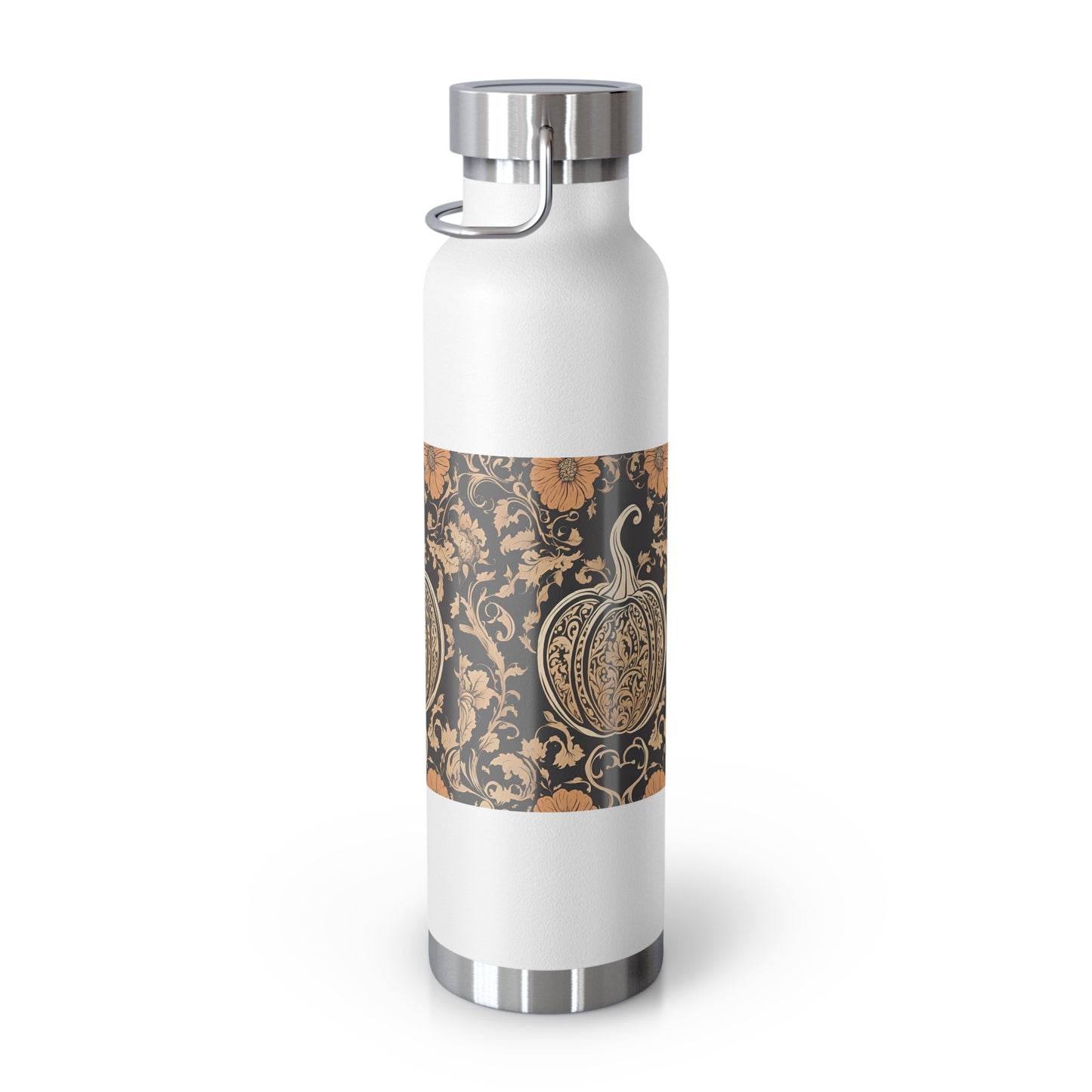 Floral Pumpkin Insulated Bottle, 22oz