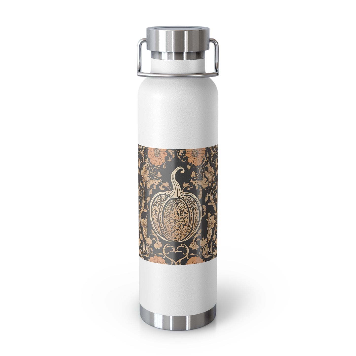 Floral Pumpkin Insulated Bottle, 22oz