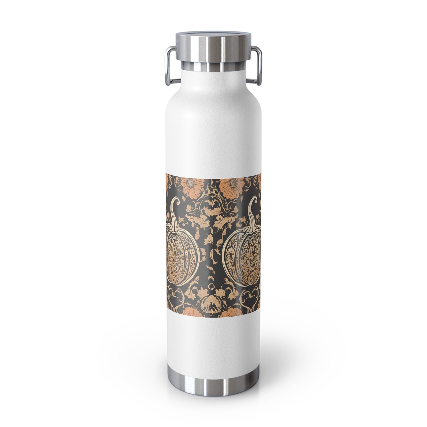 Floral Pumpkin Insulated Bottle, 22oz