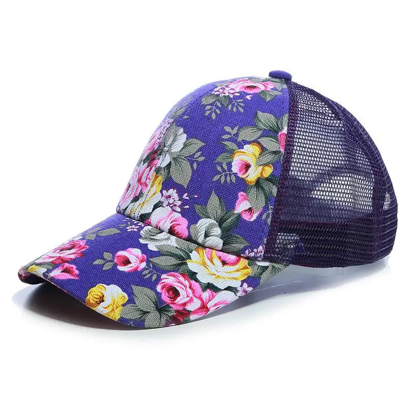 Rosie Roses Floral Baseball Cap