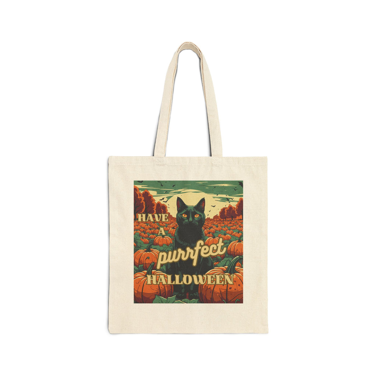 Black Cat Halloween Tote Bag