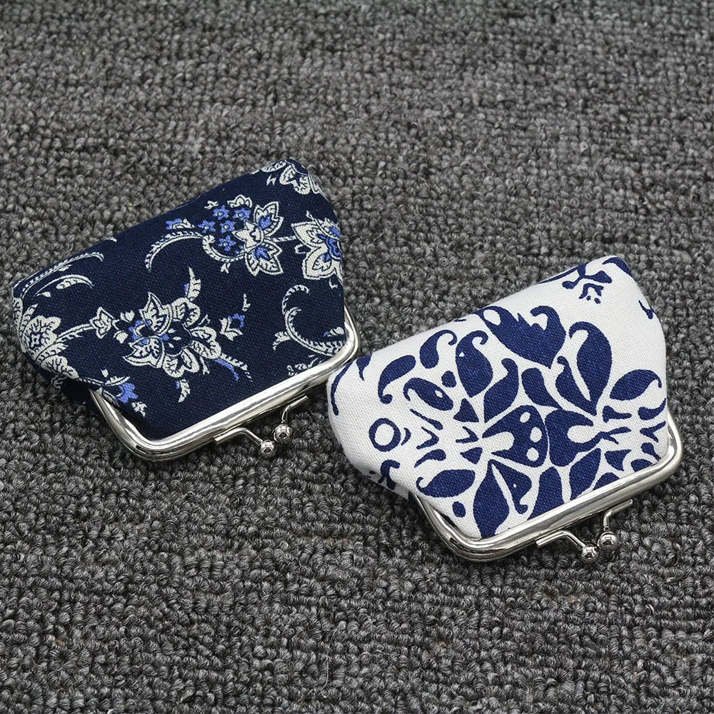 Mini Coin Purse Wallet Women Vintage National Pattern Small Wallet Hasp Printing Creative Clutch Bag Good Gift Women's Purses
