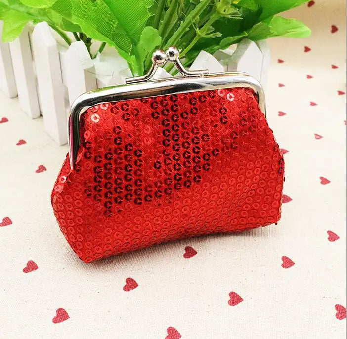 Coin Purses Lady Small Wallet For Women Dot Pattern Mini Hasp Coin Purses Money Change Pouch Cotton Fabric Carteira Feminina
