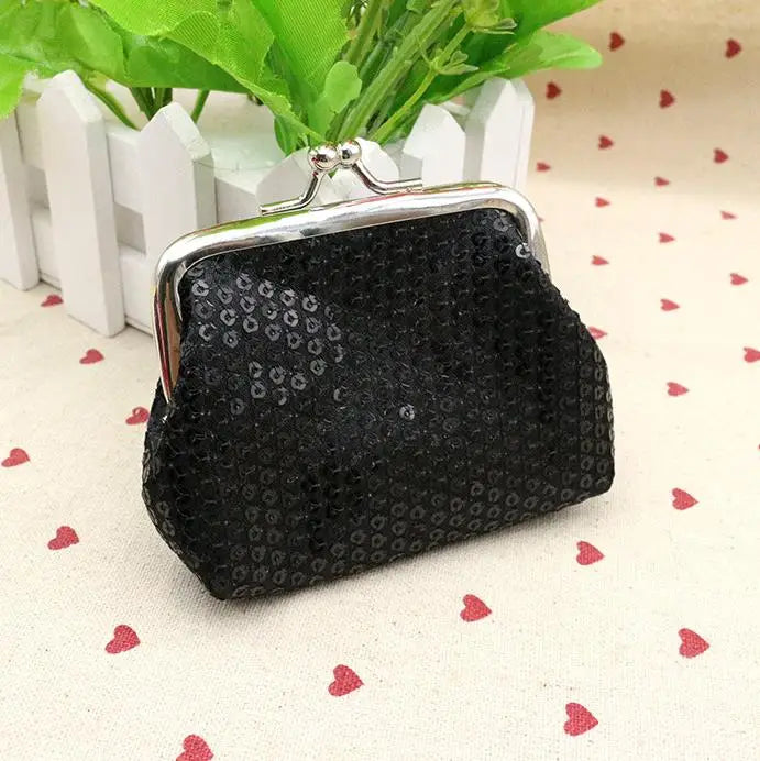 Coin Purses Lady Small Wallet For Women Dot Pattern Mini Hasp Coin Purses Money Change Pouch Cotton Fabric Carteira Feminina
