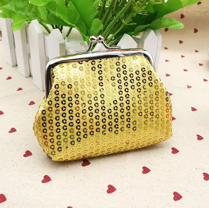 Coin Purses Lady Small Wallet For Women Dot Pattern Mini Hasp Coin Purses Money Change Pouch Cotton Fabric Carteira Feminina