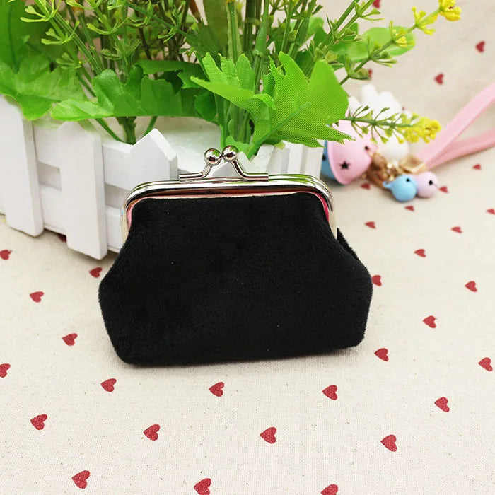 Women's Corduroy Coin Purse Money Bag Candy Color Small Wallet Clutch Purse Cartera Lady Key Bag Mini Purse
