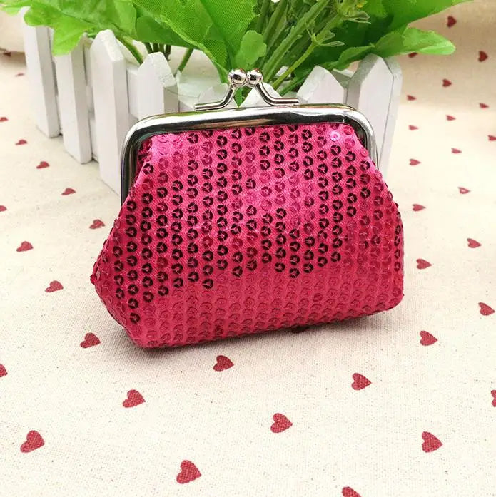Coin Purses Lady Small Wallet For Women Dot Pattern Mini Hasp Coin Purses Money Change Pouch Cotton Fabric Carteira Feminina