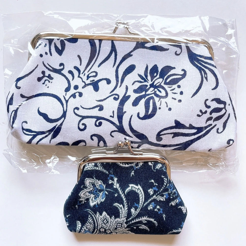 Long Coin Purse Wallet Women Vintage National Wallet Card Holders Hasp Printing Creative Clutch Bag Good Gift Women's Purses