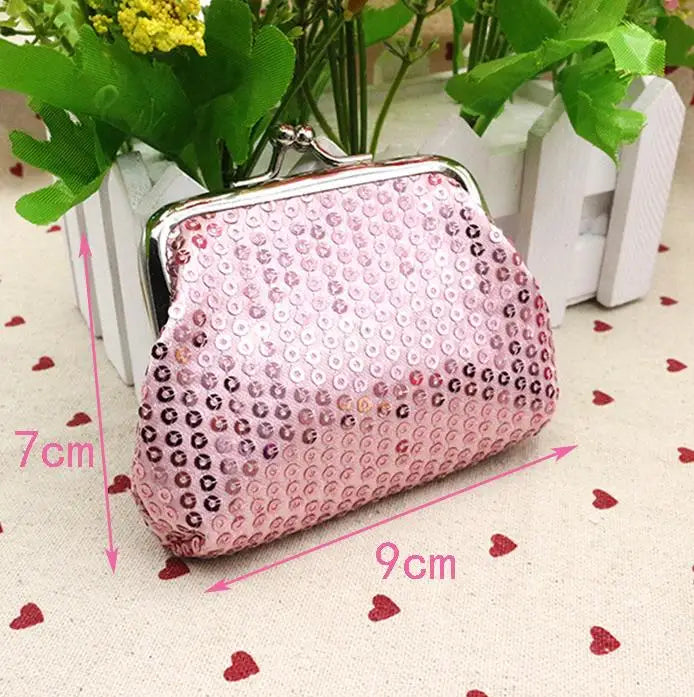 Coin Purses Lady Small Wallet For Women Dot Pattern Mini Hasp Coin Purses Money Change Pouch Cotton Fabric Carteira Feminina