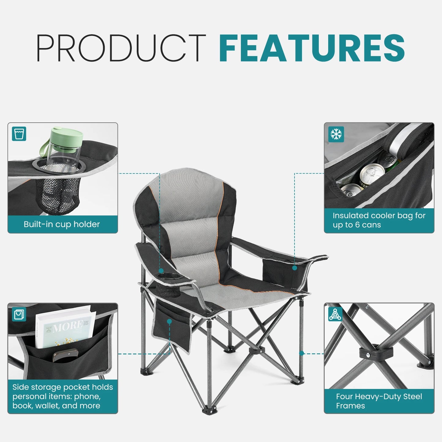 Rugged Folding Camp Chair – Heavy‑Duty Comfort for Every Outdoor Adventure