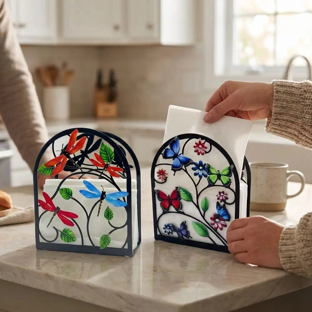 Creative Waterproof Acrylic Napkin Holder Rustproof Modern Paper Towel Shelf Sturdy Decorative Desktop Tissue Stand Hotel Use