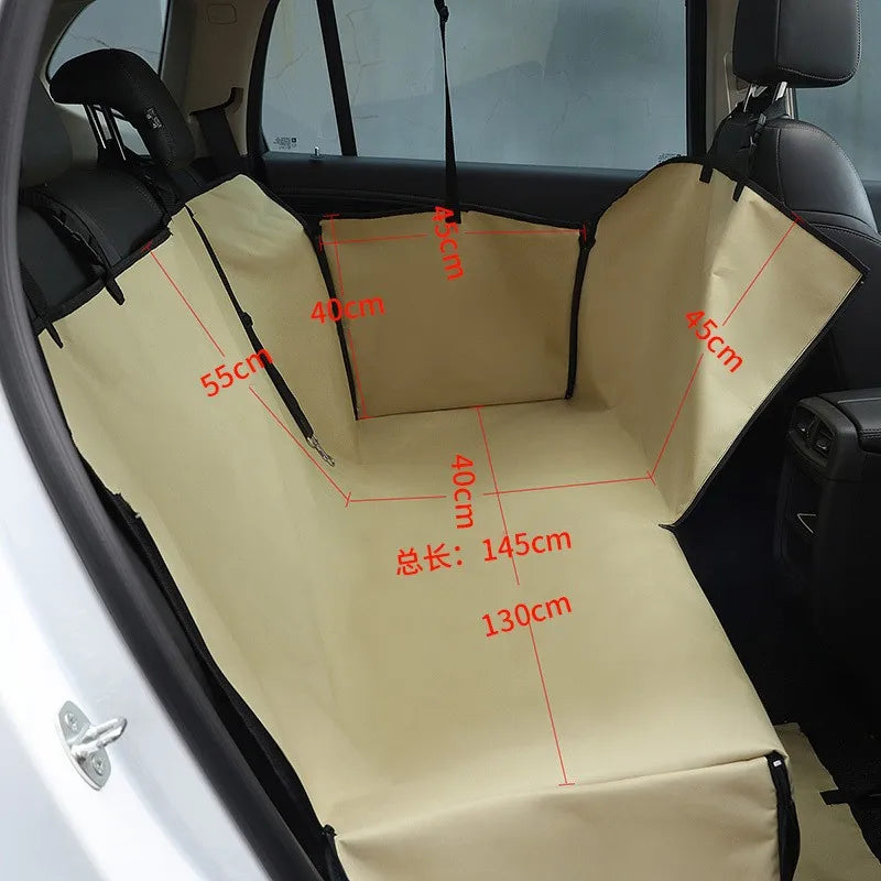 Dog Car Seat Cover Waterproof Pet Dog Carriers Travel Mat Hammock For Small Medium Large Dogs Car Rear Back Seat Safety Pad