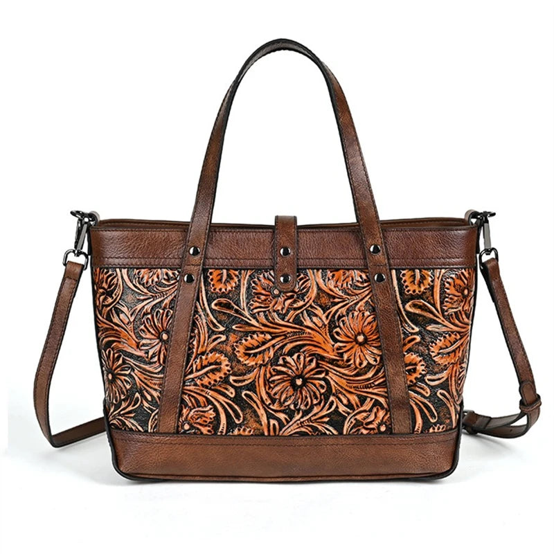 Nesitu Quality Vintage A4 Full Grain Genuine Leather Women Handbag Cowhide Shoulder Messenger Bag Purse Brown Coffee Black M3010