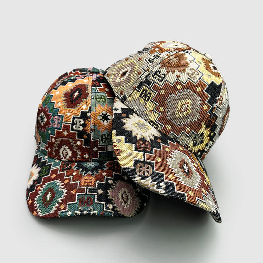 Geometric-pattern Baseball Cap – Serape-Inspired Everyday Hat