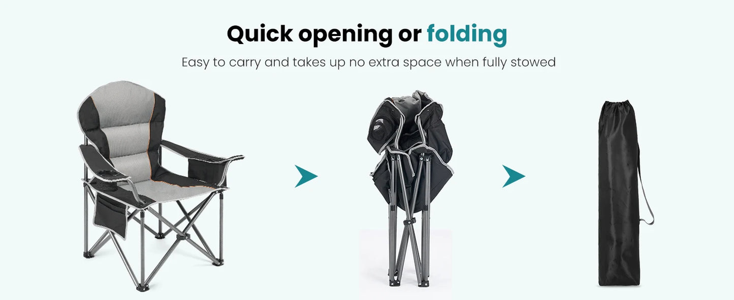 Rugged Folding Camp Chair – Heavy‑Duty Comfort for Every Outdoor Adventure