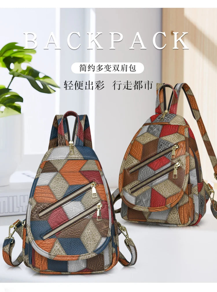 Fashion Women's Backpack Large Capacity Shoulder Bag Waterproof Chest Bag Multi Functional Crossbody Bag High Quality Handbags