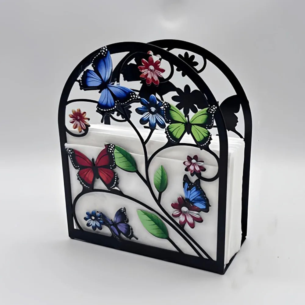 Creative Waterproof Acrylic Napkin Holder Rustproof Modern Paper Towel Shelf Sturdy Decorative Desktop Tissue Stand Hotel Use