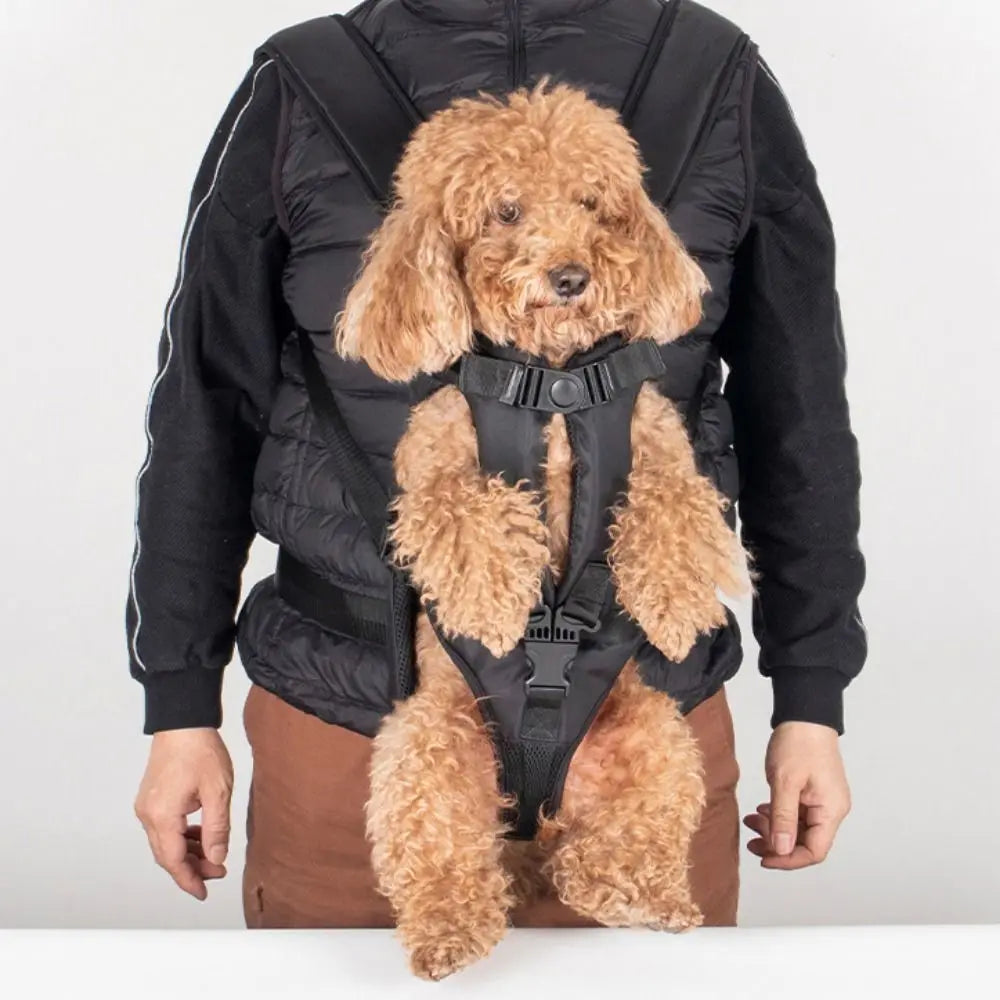 Adjustable Pet Front Backpacks Hands Free Breathable Portable Pet Bag Puppy Carring Bags Oxford Dog Outgoing Bag Outdoor