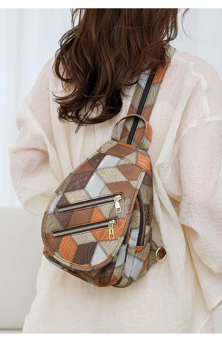 Fashion Women's Backpack Large Capacity Shoulder Bag Waterproof Chest Bag Multi Functional Crossbody Bag High Quality Handbags