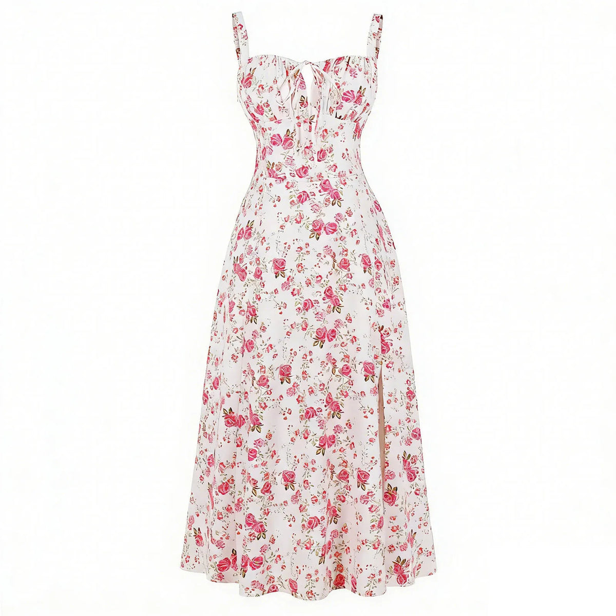 Juniors Size Women's Floral Cotton Blend A-Line Sundress – Breezy Country Style for Sunny Days