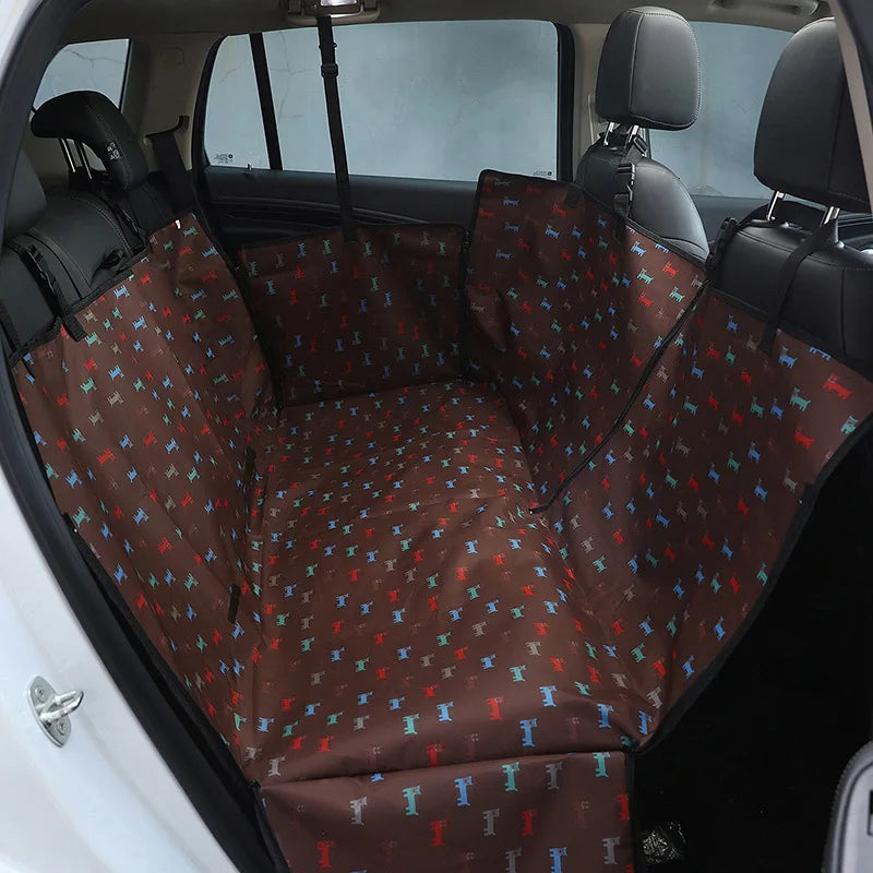 Dog Car Seat Cover Waterproof Pet Dog Carriers Travel Mat Hammock For Small Medium Large Dogs Car Rear Back Seat Safety Pad