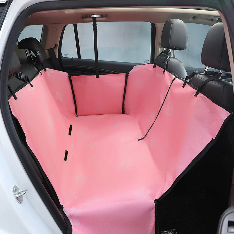 Dog Car Seat Cover Waterproof Pet Dog Carriers Travel Mat Hammock For Small Medium Large Dogs Car Rear Back Seat Safety Pad
