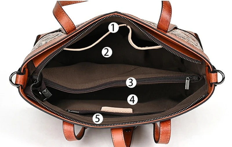Nesitu Quality Vintage A4 Full Grain Genuine Leather Women Handbag Cowhide Shoulder Messenger Bag Purse Brown Coffee Black M3010