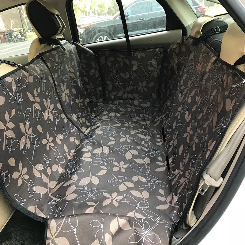 Dog Car Seat Cover Waterproof Pet Dog Carriers Travel Mat Hammock For Small Medium Large Dogs Car Rear Back Seat Safety Pad