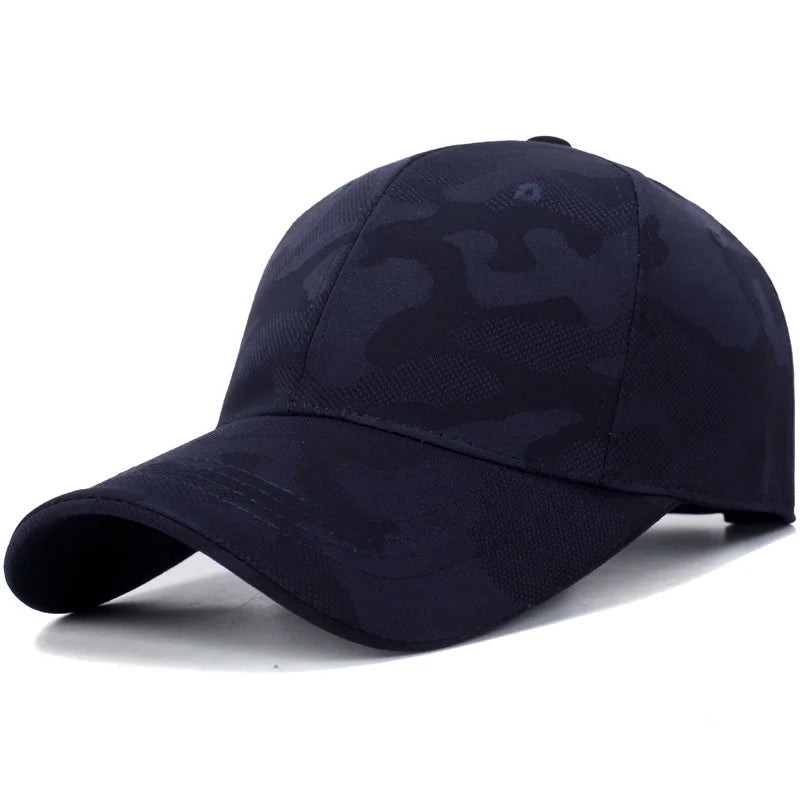 Monotone Camo Pattern Adjustable Baseball Cap