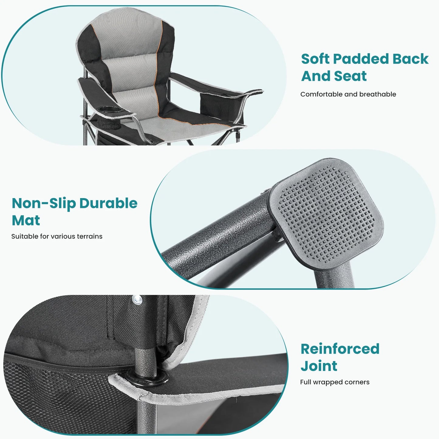 Rugged Folding Camp Chair – Heavy‑Duty Comfort for Every Outdoor Adventure
