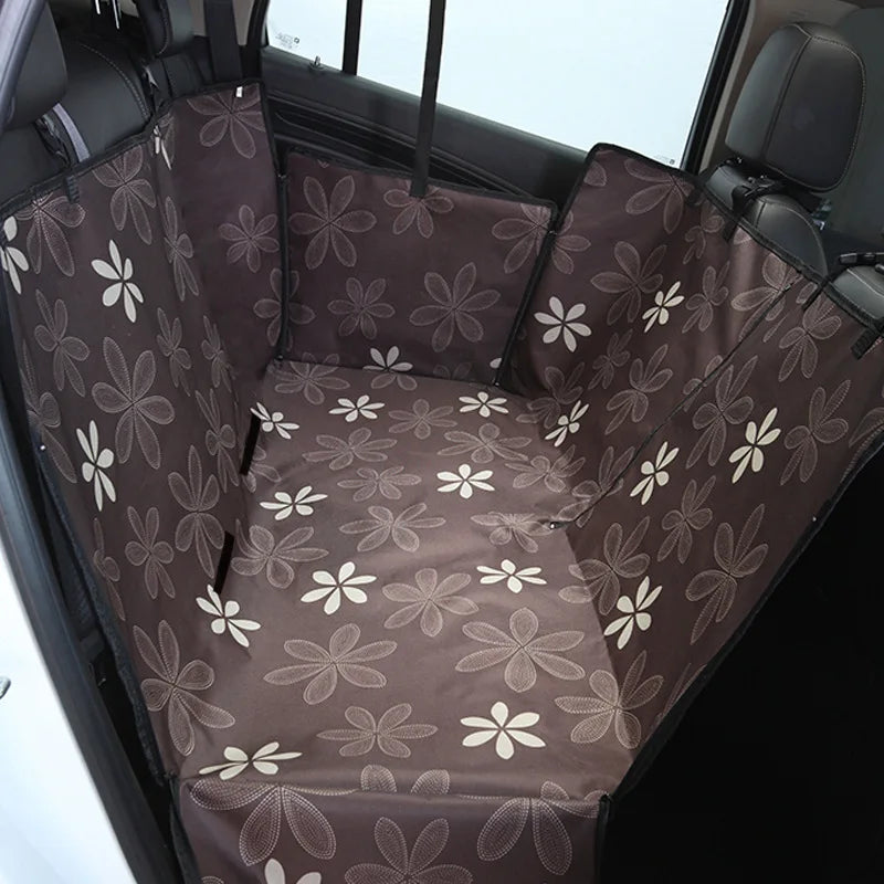 Dog Car Seat Cover Waterproof Pet Dog Carriers Travel Mat Hammock For Small Medium Large Dogs Car Rear Back Seat Safety Pad