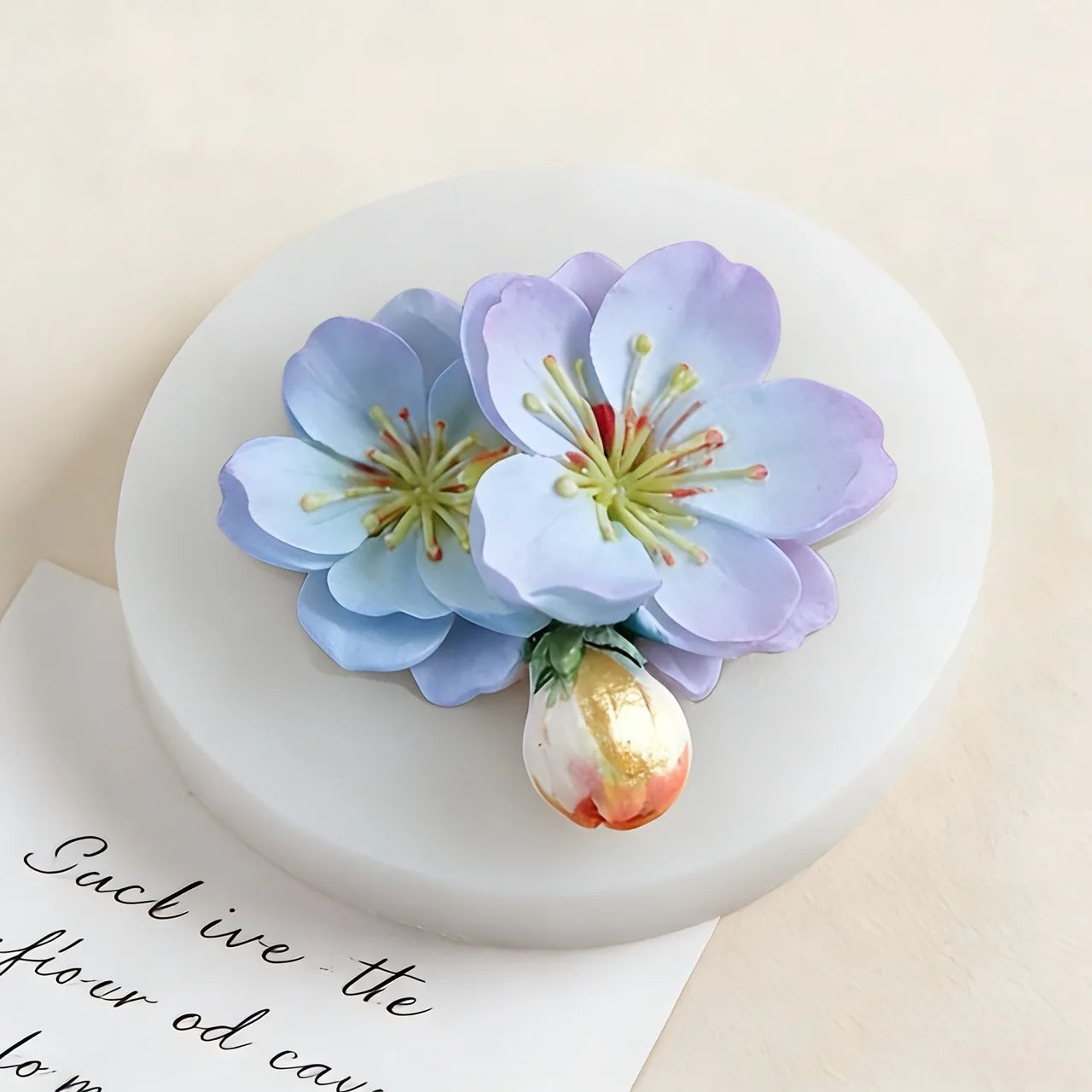 1pc Flower Silicone Mould Bouquet Polymer Clay Flower Casting Mold For DIY Earring Pendants Making Polymer Clay Craft Moulds DIY
