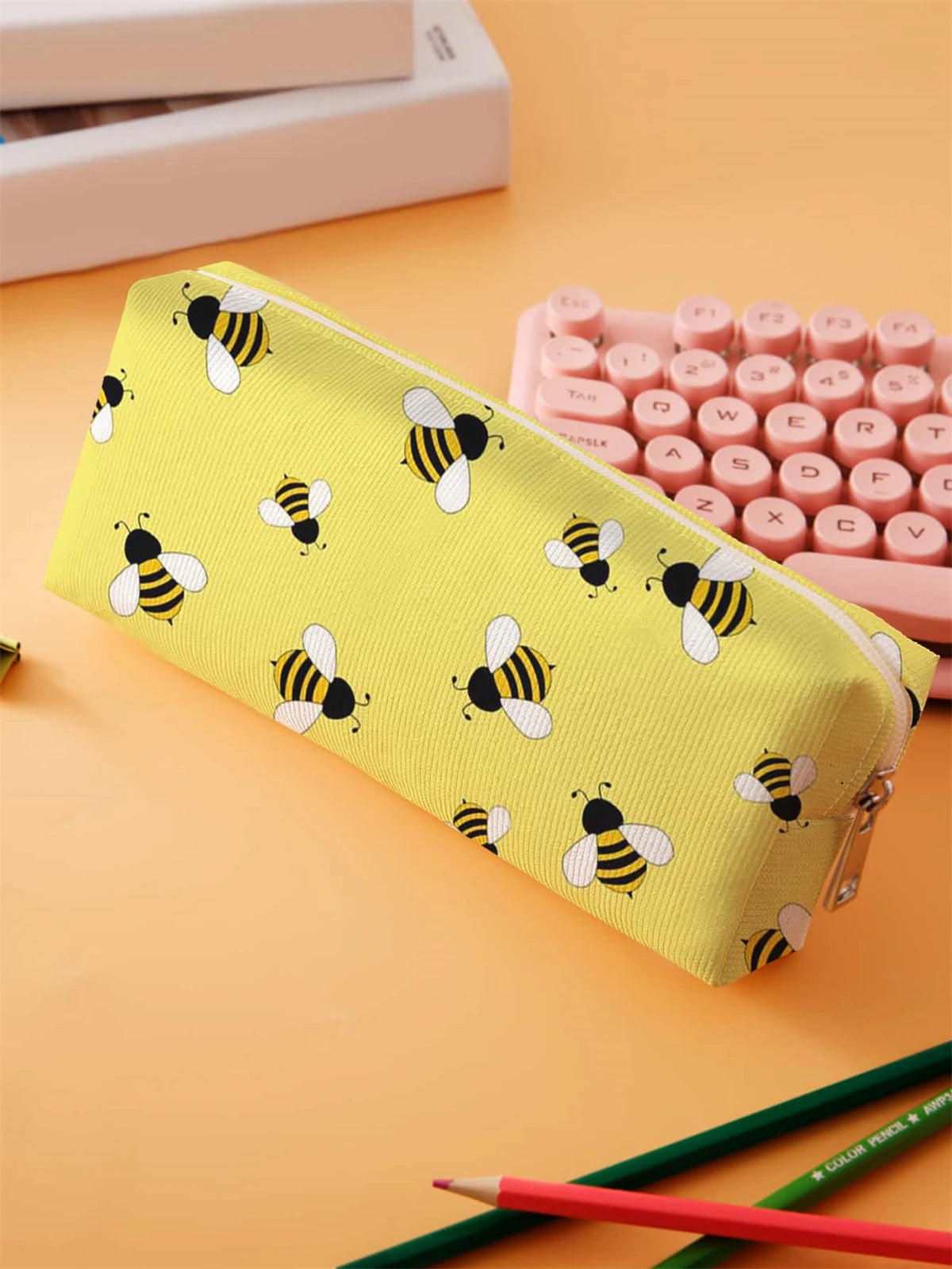 Small pencil case, large capacity pencil case, multifunctional stationery storage bag, student school organization supplies