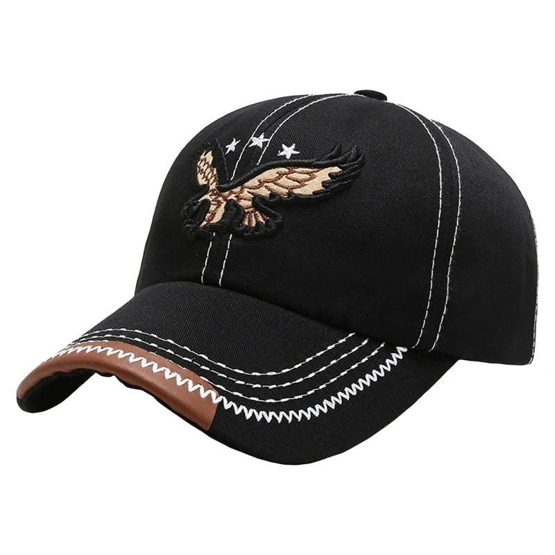 Patriotic Flying Eagle Embroidery Patch Baseball Cap