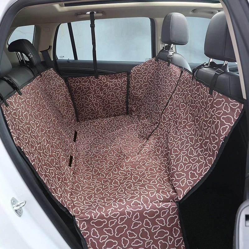 Dog Car Seat Cover Waterproof Pet Dog Carriers Travel Mat Hammock For Small Medium Large Dogs Car Rear Back Seat Safety Pad
