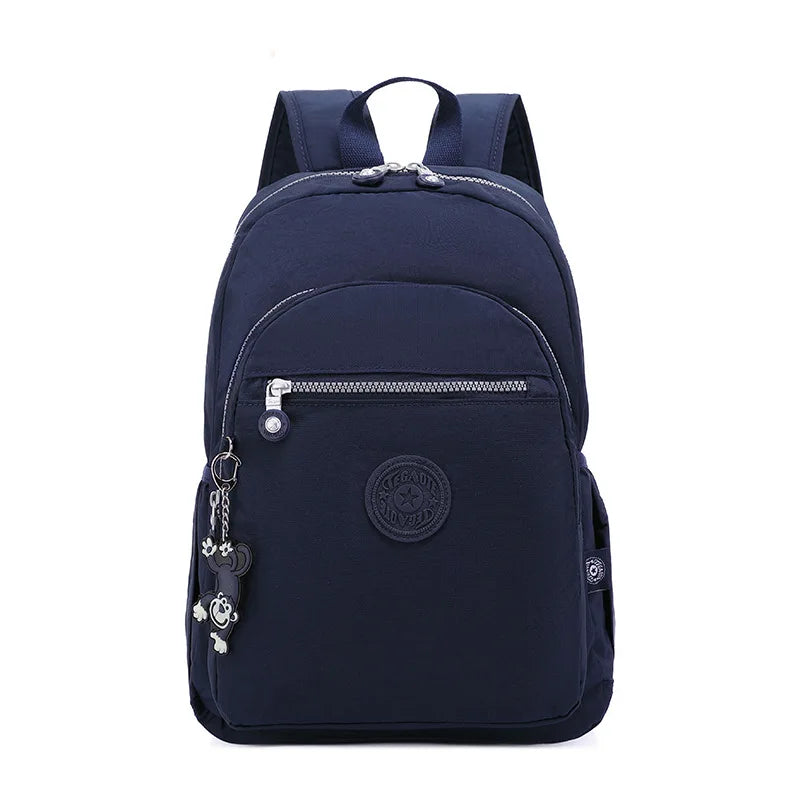 TEGAOTE High Quality Nylon Flower Pattern Fashion Casual A4 Girl Boy Women Men Schoolbag Backpack Lightweight Travel Bag M1318