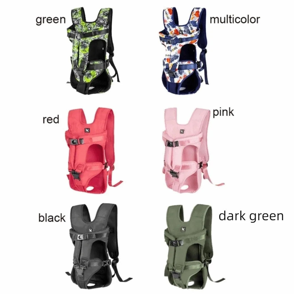 Adjustable Pet Front Backpacks Hands Free Breathable Portable Pet Bag Puppy Carring Bags Oxford Dog Outgoing Bag Outdoor
