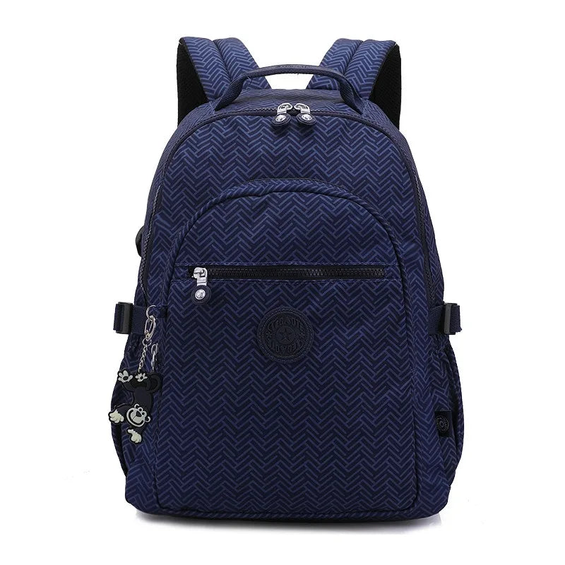 2024 High Quality Flower Fashion Casual Waterproof A4 Women Men School Backpack 15.6'' 14'' Laptop Lightweight Travel Bag M1983