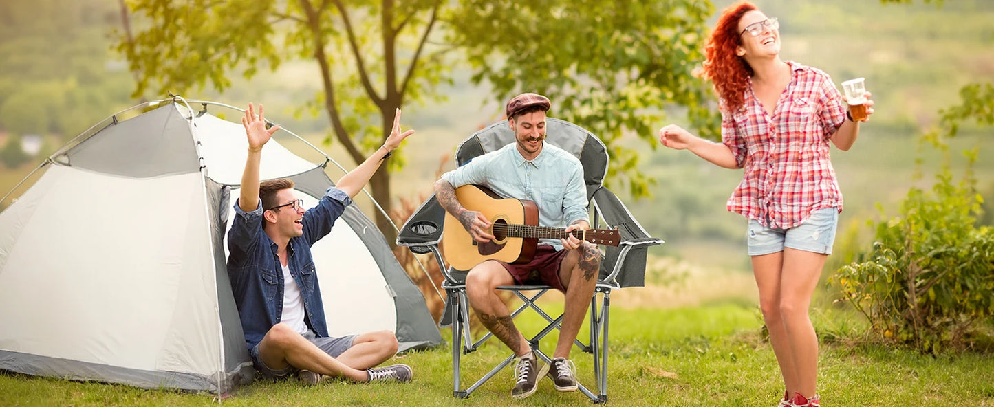 Rugged Folding Camp Chair – Heavy‑Duty Comfort for Every Outdoor Adventure