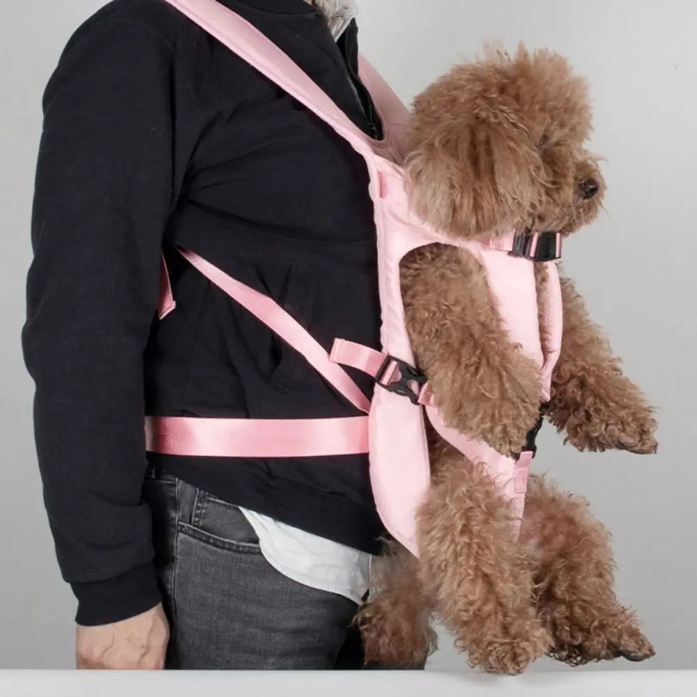 Adjustable Pet Front Backpacks Hands Free Breathable Portable Pet Bag Puppy Carring Bags Oxford Dog Outgoing Bag Outdoor