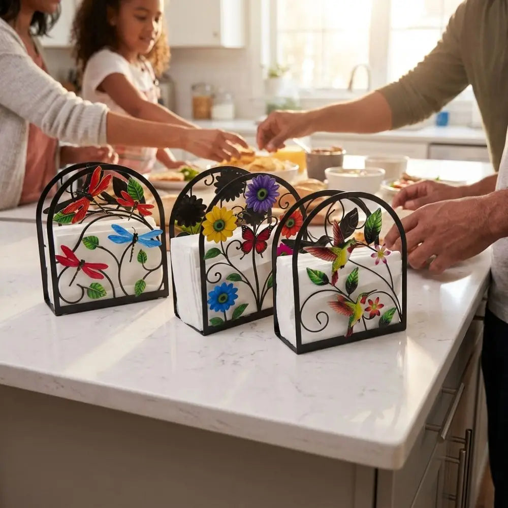 Creative Waterproof Acrylic Napkin Holder Rustproof Modern Paper Towel Shelf Sturdy Decorative Desktop Tissue Stand Hotel Use